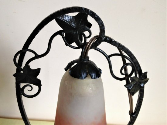 ミューラー兄弟　アールヌーボー　ランプ