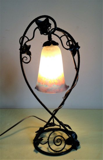 ミューラー兄弟　アールヌーボー　ランプ