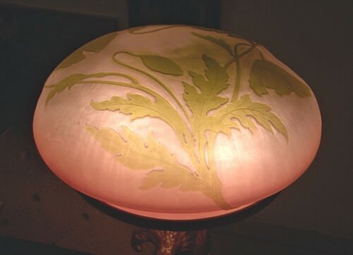 エミールガレ ・フリードリッヒゴルニク合作　ケシの花のテーブルランプ
