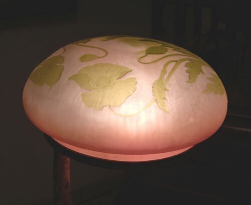 エミールガレ ・フリードリッヒゴルニク合作　ケシの花のテーブルランプ