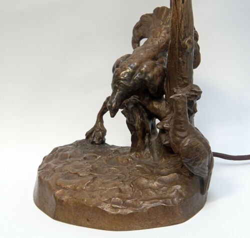 エミールガレ ・フリードリッヒゴルニク合作　ケシの花のテーブルランプ