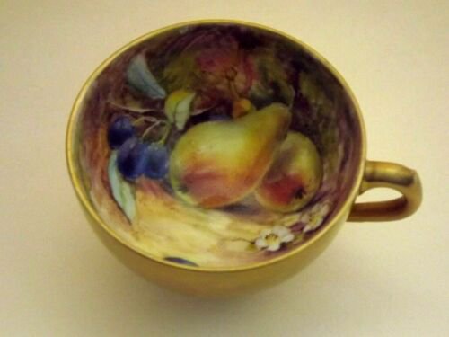 ロイヤルウースターペインテッドフルーツカップ＆ソーサー　洋梨