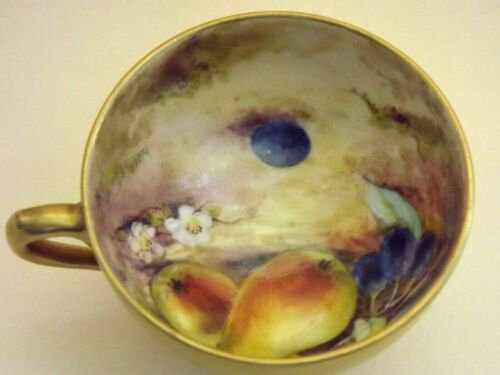 ロイヤルウースターペインテッドフルーツカップ＆ソーサー　洋梨