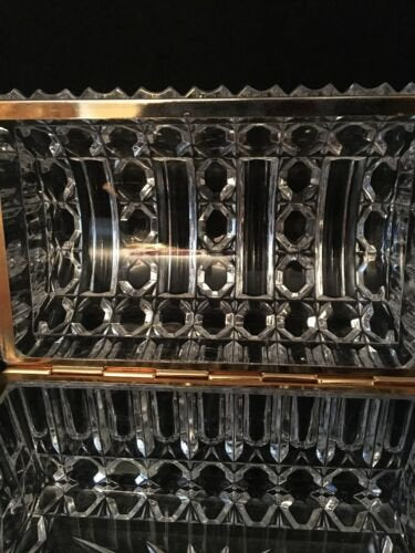 アンティーク フレンチ バカラ クリスタル 真鍮 ジュエリーボックス トリンケットボックス