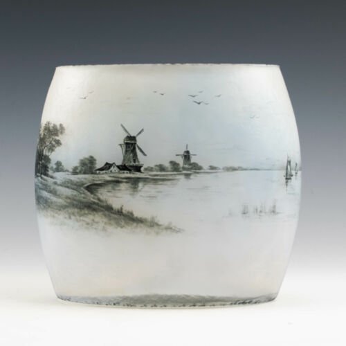 ドームナンシー オランダ風景 花瓶 約1900年
