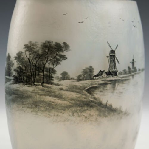 ドームナンシー オランダ風景 花瓶 約1900年