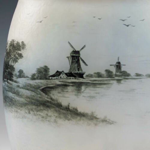 ドームナンシー オランダ風景 花瓶 約1900年