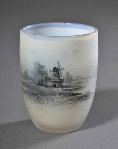 ドームナンシー オパールガラス ミニチュア 花瓶 1900年頃