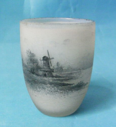 ドームナンシー オパールガラス ミニチュア 花瓶 1900年頃