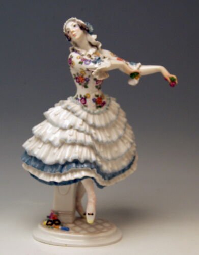マイセン　フィギュリン　「ロシアンバレエカーニバル」シリーズ　バレリーナ　1912-’13年製