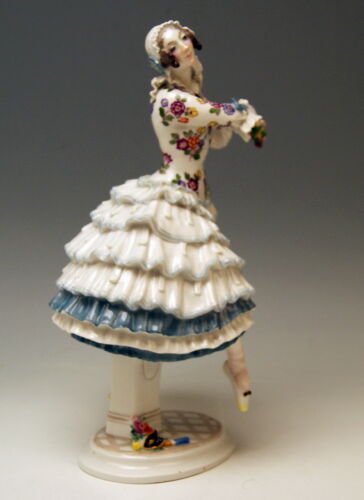 マイセン　フィギュリン　「ロシアンバレエカーニバル」シリーズ　バレリーナ　1912-’13年製