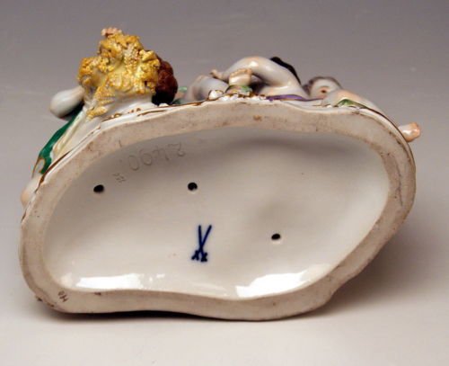 マイセン　ケンドラー作　四季　夏の寓意　4人の天使　1級品