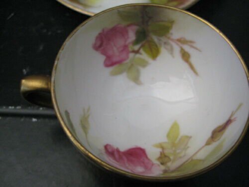 ロイヤルウースター　ミニチュア　ピンクローズ　カップ　ソーサー