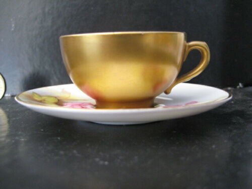 ロイヤルウースター　ミニチュア　ピンクローズ　カップ　ソーサー