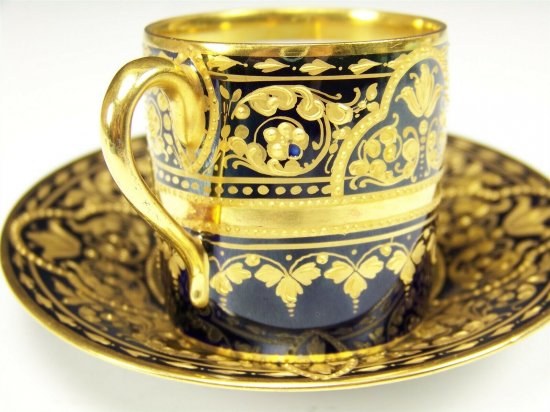 ロイヤルウィーン　デミタスカップ&ソーサー　Volupte(妖艶)　ワグナー作　希少品