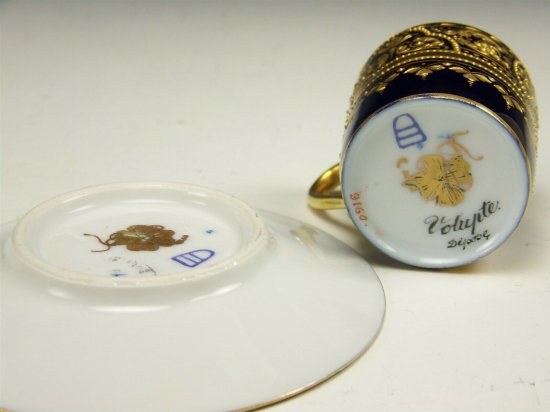 ロイヤルウィーン　デミタスカップ&ソーサー　Volupte(妖艶)　ワグナー作　希少品