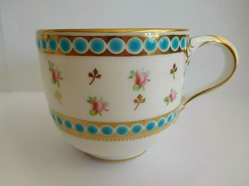 19世紀中ごろ　ミントン　ティーカップ＆ソーサーセット　ピンクローズ