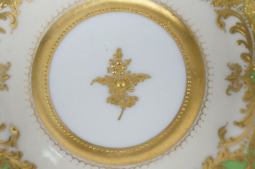 ハーシュ　ドレスデン　手描き　恋人　金彩　ティーカップ＆ソーサーセット