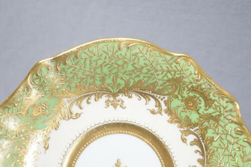 ハーシュ　ドレスデン　手描き　恋人　金彩　ティーカップ＆ソーサーセット