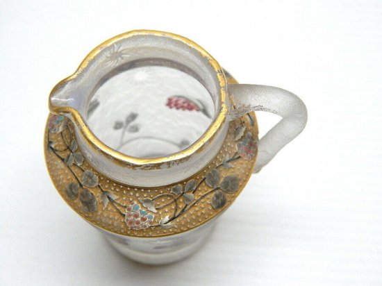 ドームナンシー　カメオグラス　ガラスポット　アールヌーボー　1900年製　希少品