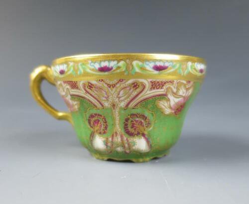 アンティーク　19世紀　アヴィランド　リモージュ　アールヌーヴォー　デミタスカップ＆ソーサーセット