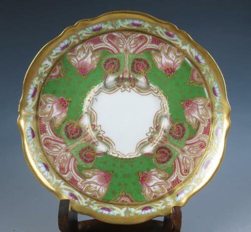 アンティーク　19世紀　アヴィランド　リモージュ　アールヌーヴォー　デミタスカップ＆ソーサーセット