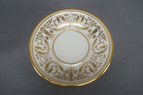 フランソワ　リモージュ　手描き　風景画　ゴールド　チョコレートカップ＆ソーサーセット　1919年製