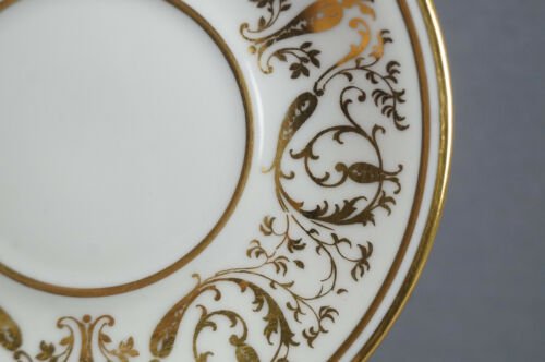 フランソワ　リモージュ　手描き　風景画　ゴールド　チョコレートカップ＆ソーサーセット　1919年製