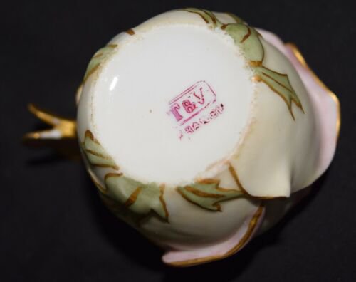 希少　T&V　リモージュ　磁器　アールヌーヴォー　バラ　カップ＆ソーサーセット