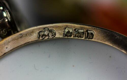 アンティーク　リモージュ　エルキントン　銀　アールヌーヴォー　デミタスカップ＆ソーサーセット　1907年頃