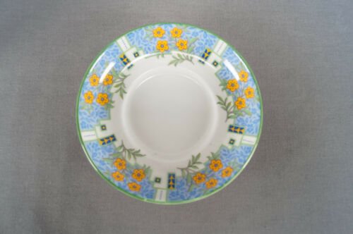 エインズレイ　B3470　アールデコ　フラワーハンドル　ボーンチャイナ　デミタスカップ＆ソーサーセット