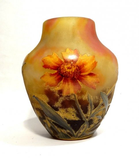 ドームナンシー　花瓶　アルニカ　アールヌーボー　1900年製