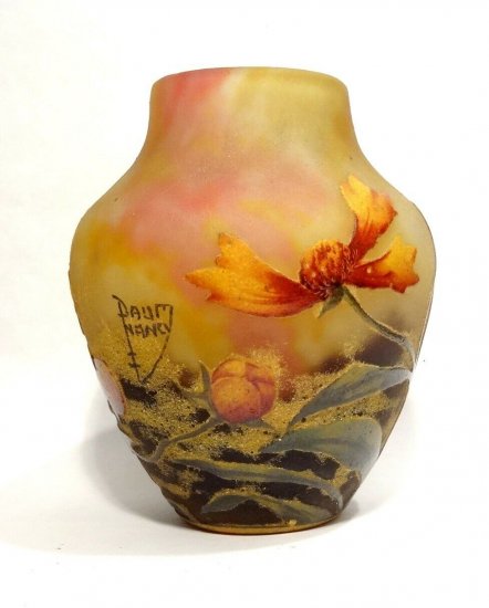 ドームナンシー　花瓶　アルニカ　アールヌーボー　1900年製