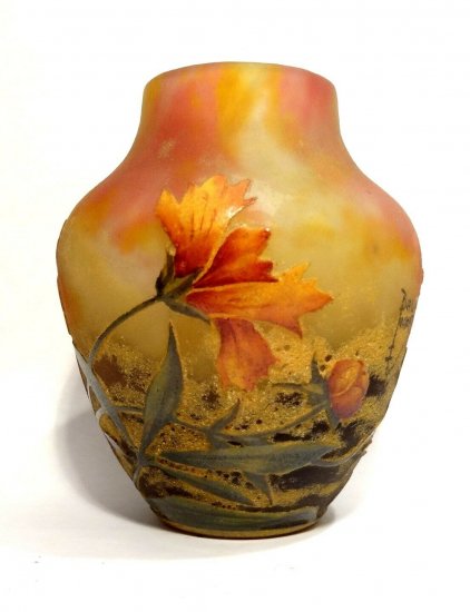 ドームナンシー　花瓶　アルニカ　アールヌーボー　1900年製