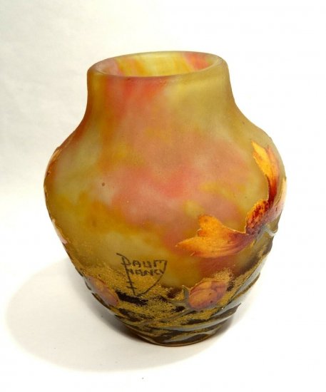 ドームナンシー　花瓶　アルニカ　アールヌーボー　1900年製