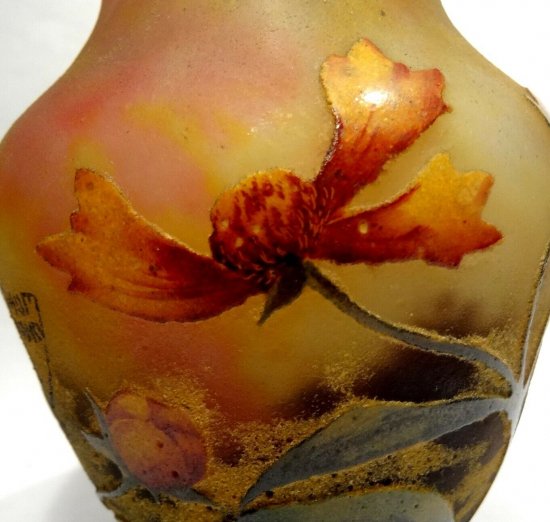 ドームナンシー　花瓶　アルニカ　アールヌーボー　1900年製