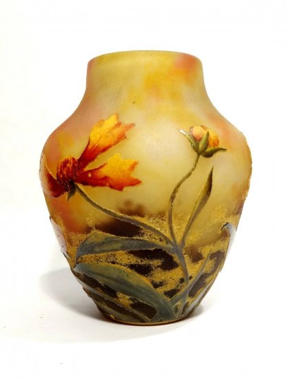 ドームナンシー　花瓶　アルニカ　アールヌーボー　1900年製