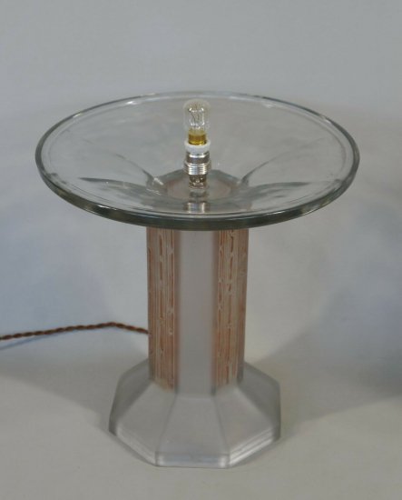 ルネ・ラリック　ランプ　聖ヴァンソン　1926年　フランス製　アールデコ