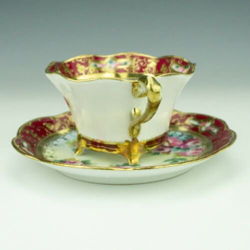 オールドノリタケ　カップ&ソーサー　バラ（ピンクローズ）金彩　20世紀　日本製