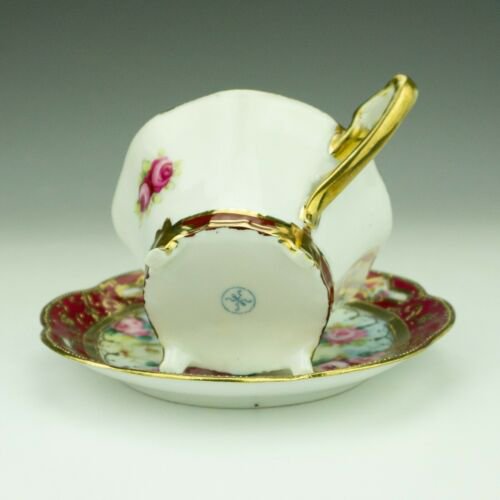 オールドノリタケ　カップ&ソーサー　バラ（ピンクローズ）金彩　20世紀　日本製
