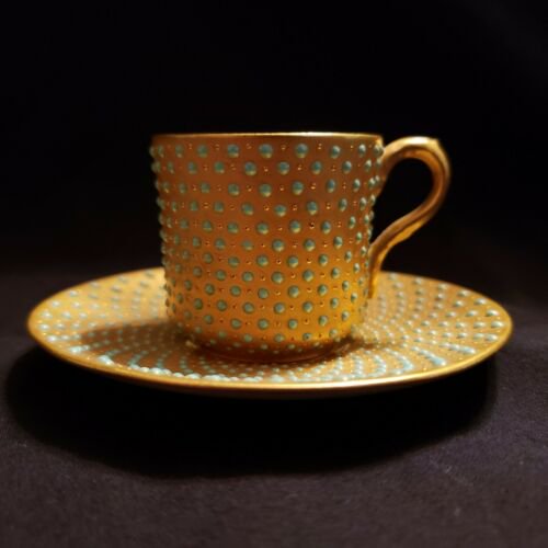 コールポート ターコイズジュエルのカップ＆ソーサー