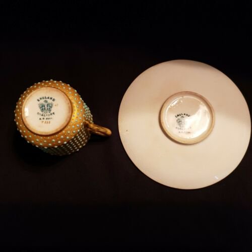 コールポート ターコイズジュエルのカップ＆ソーサー