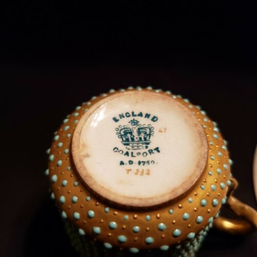 コールポート ターコイズジュエルのカップ＆ソーサー