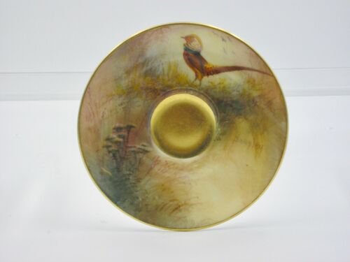 ロイヤルウースター　雉『キンケイチョウ』のデミタスカップ＆ソーサー