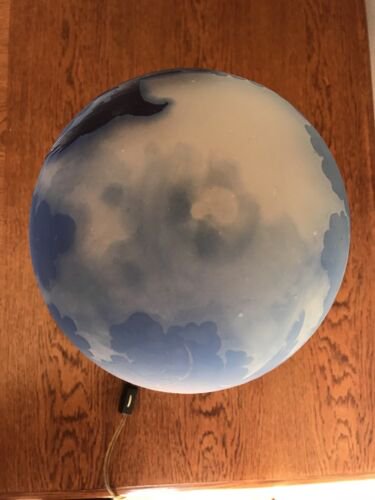 エミール・ガレ　ワシと風景の青いランプ　1800年代後期