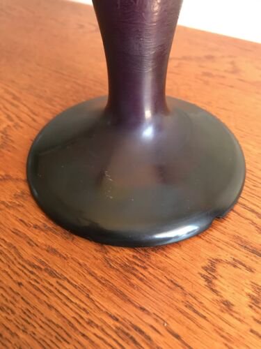 エミール・ガレ　ワシと風景の青いランプ　1800年代後期