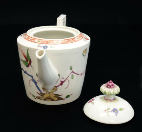 マイセン　マルコリーニ期　磁器　ティーポット　柿右衛門