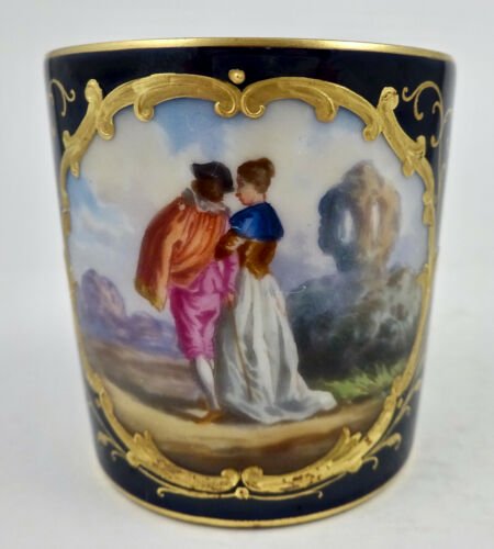 ドレスデン　Wehsner　アンティーク　デミタスカップ＆ソーサーセット