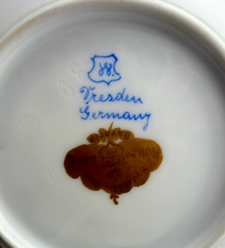 ドレスデン　Wehsner　アンティーク　デミタスカップ＆ソーサーセット