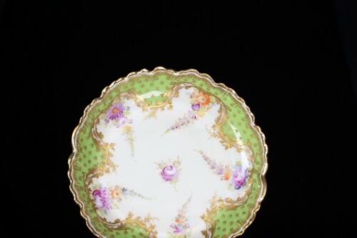 ドレスデン　LAMM　カップ＆ソーサーセット　グリーン　金彩